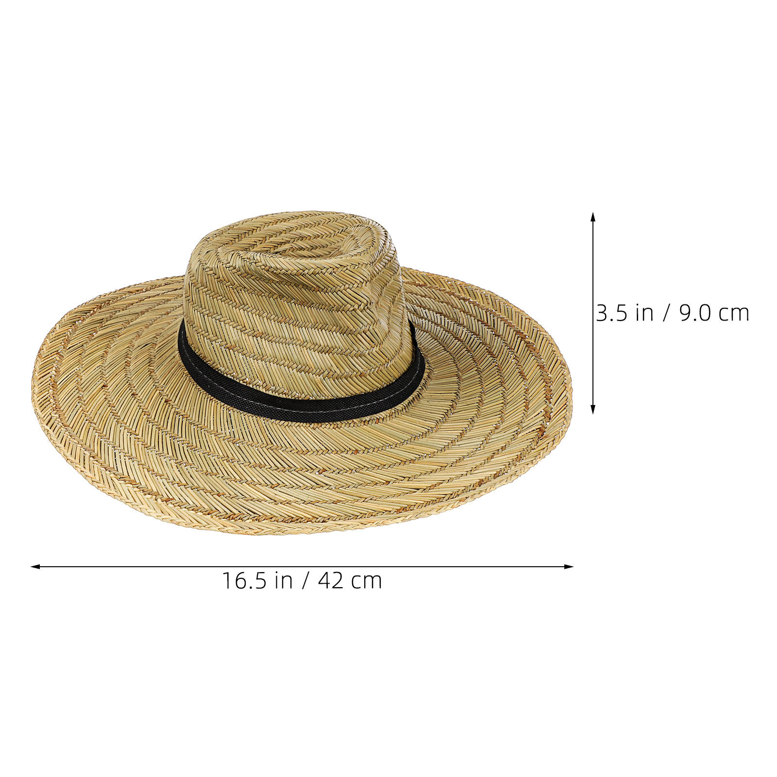 つば広の麦わら帽子2枚セット。男性用、大きめのサイズで、屋外 - Cowboy Hat Straw のレビューと価格